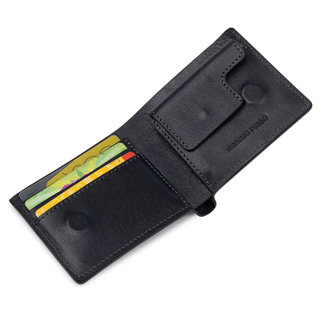 Портмоне Grande Pelle Шкіряне Синє (11552) - зображення 5