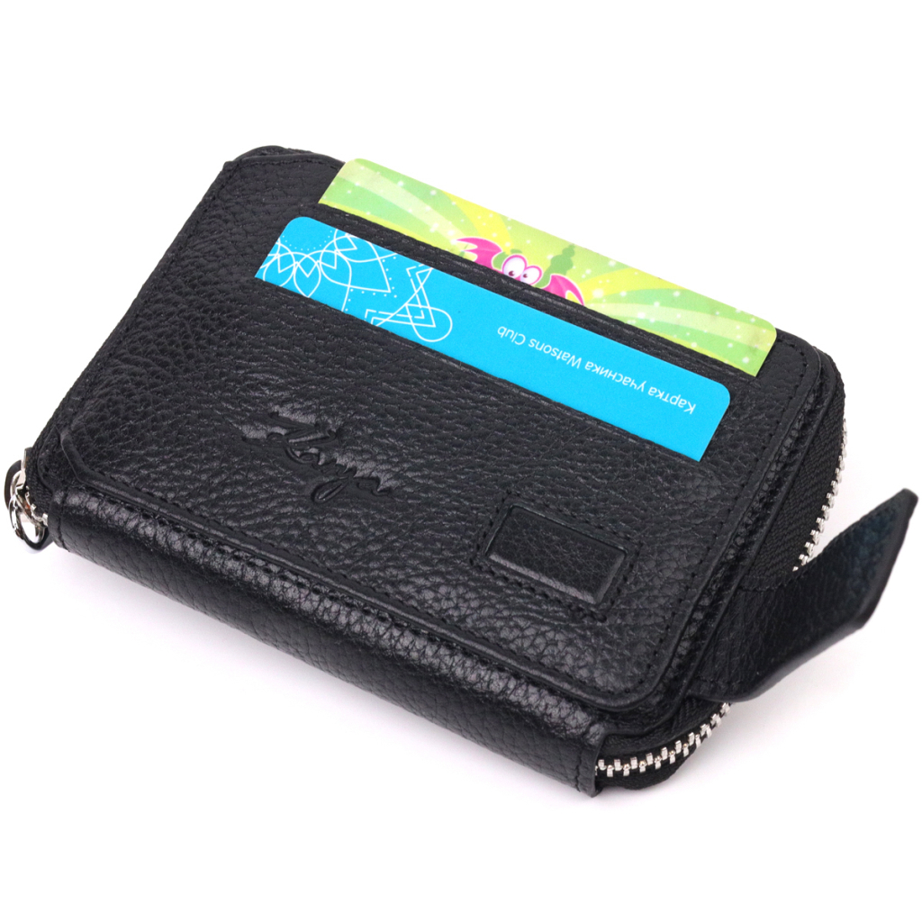 Гаманець Karya З натуральної шкіри Чорний (21343) - зображення 6