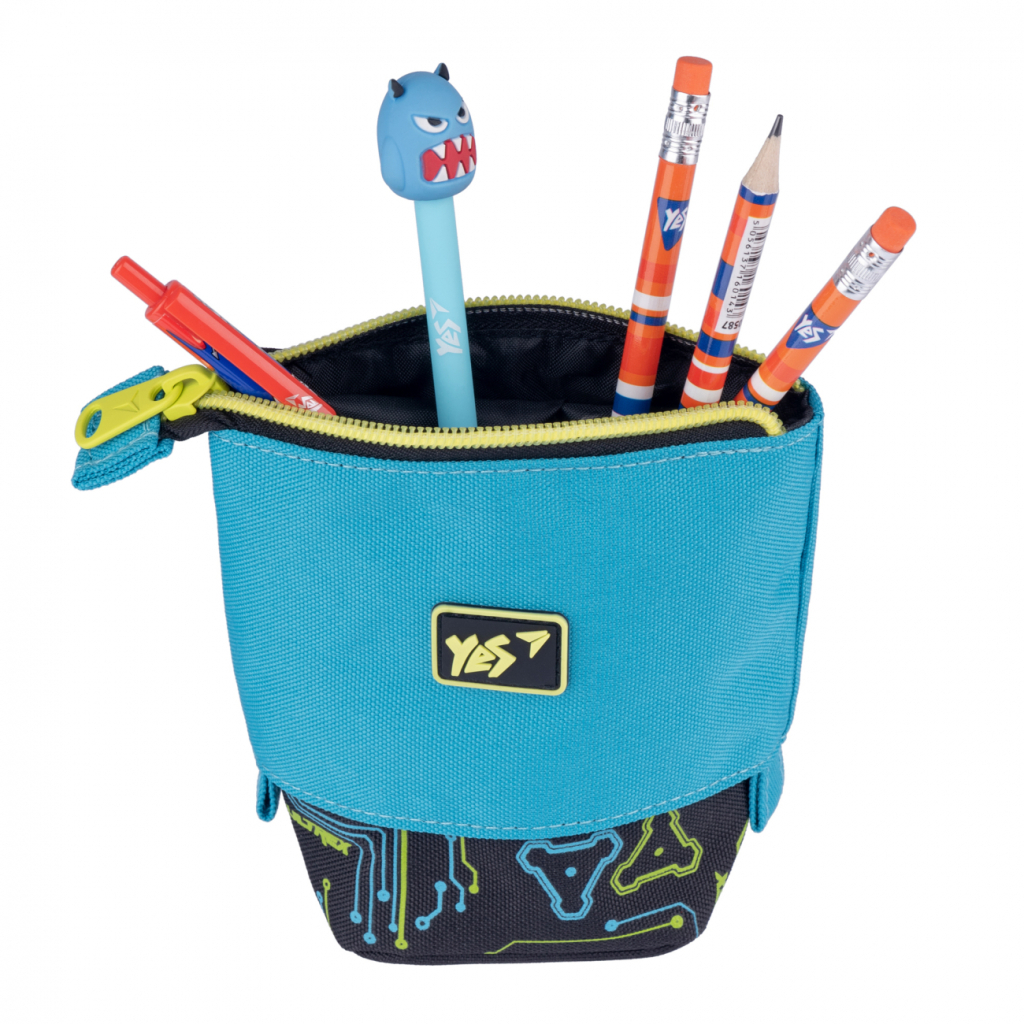 Пенал Yes Підставка PH-M2 Ultrex Чорний / Бірюзовий (532911) - зображення 3