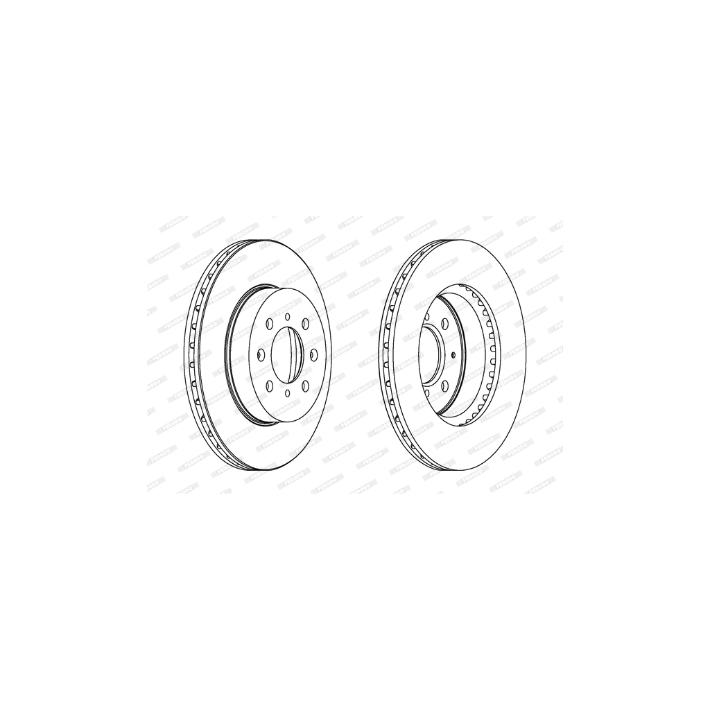 Гальмівний диск FERODO DDF492 - зображення 1