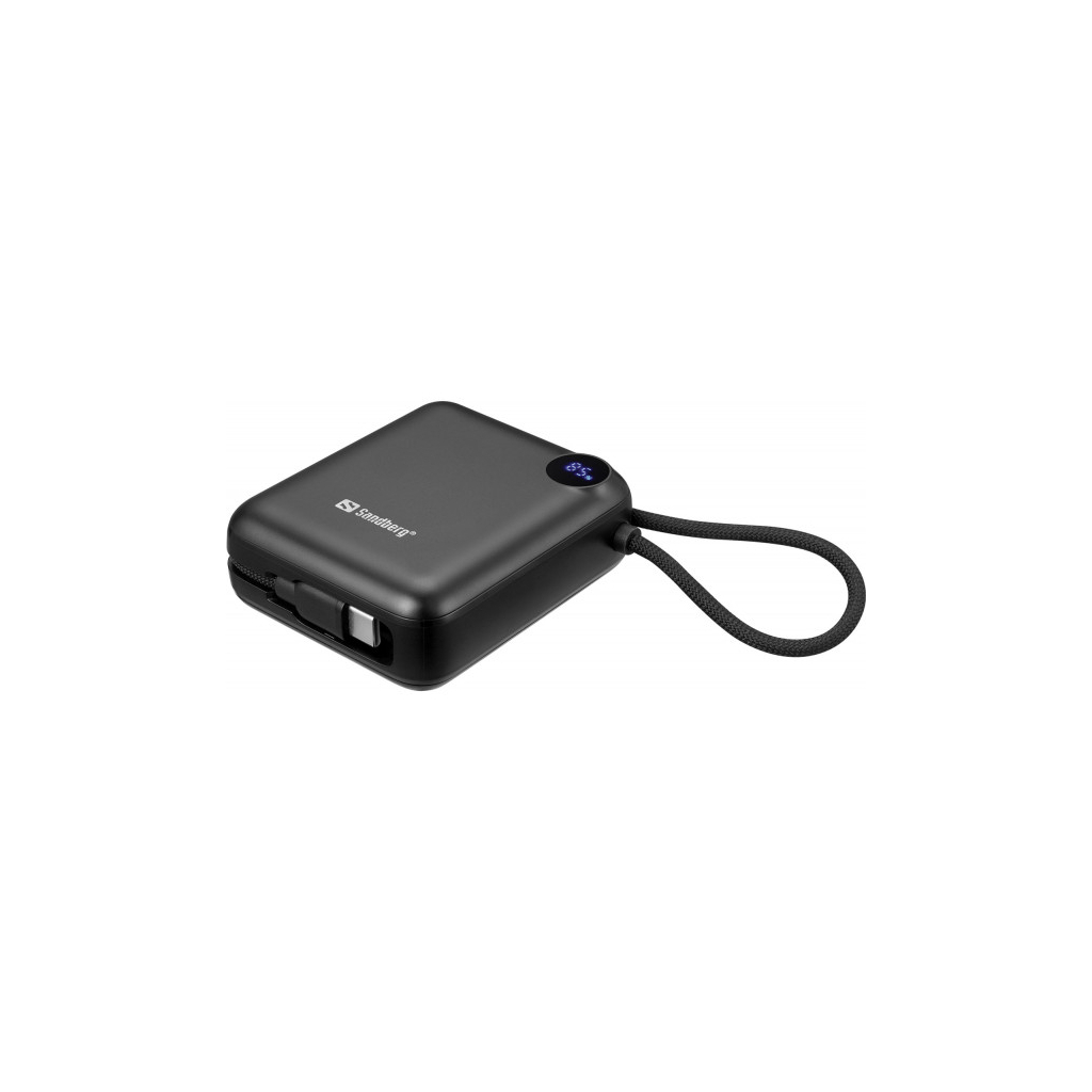 Батарея універсальна Sandberg 10000mAh PD/3.1/20W, QC/3.0, USB-C In/Out, with 2 cables USB-C (421-26) - зображення 4