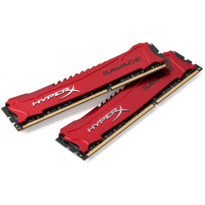 Модуль пам'яті для комп'ютера DDR3 16GB (2x8GB) 2400 MHz Kingston Fury (ex.HyperX) (HX324C11SRK2/16) - зображення 1