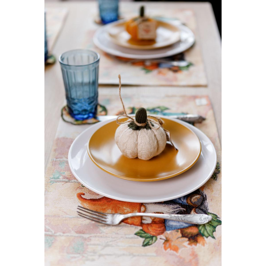 Серветка на стіл Прованс гобеленова Гарбузові гноми 30х50 см (036238) - зображення 5