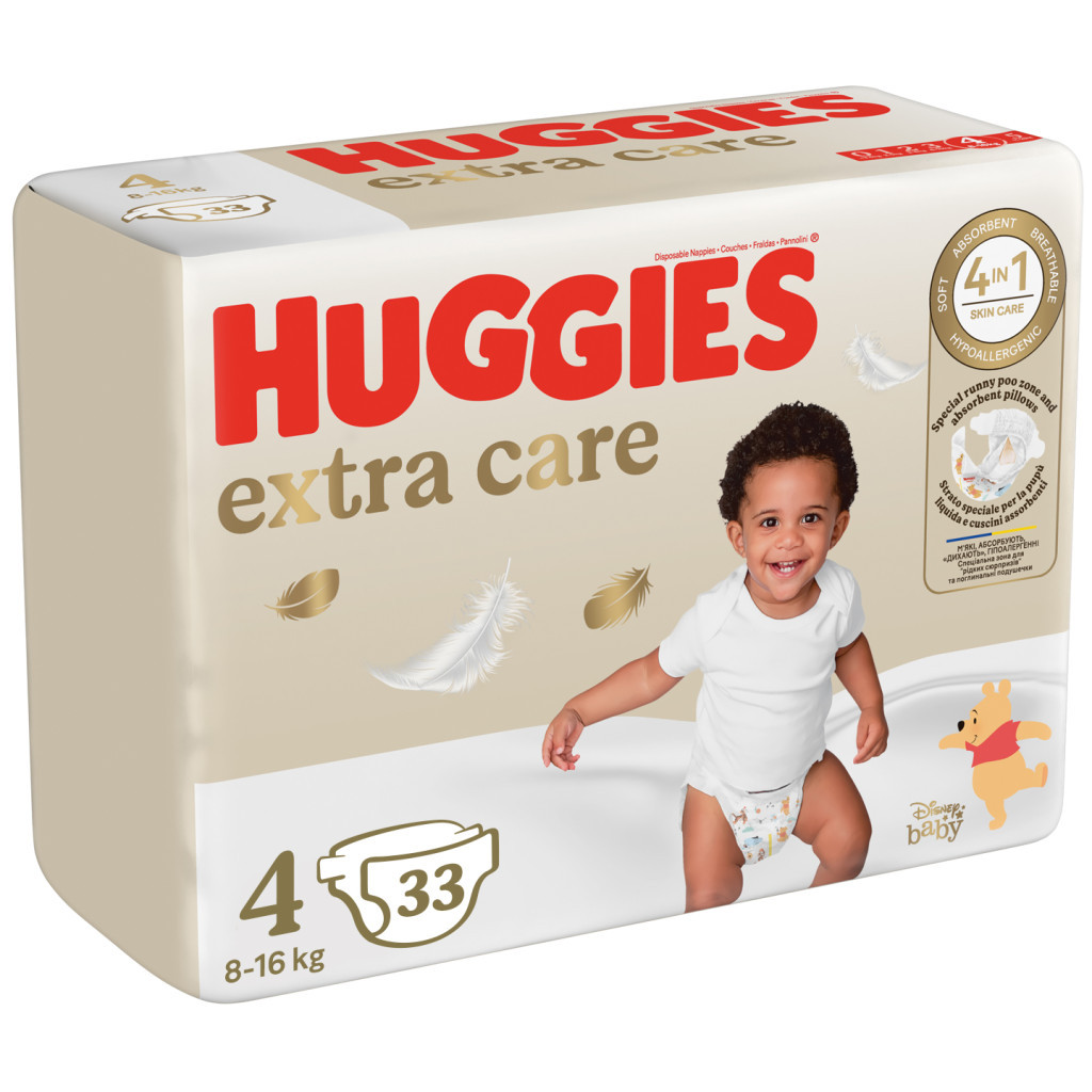 Підгузки Huggies Extra Care Size 4 (8-16 кг) 33 шт (5029053583143) - зображення 2