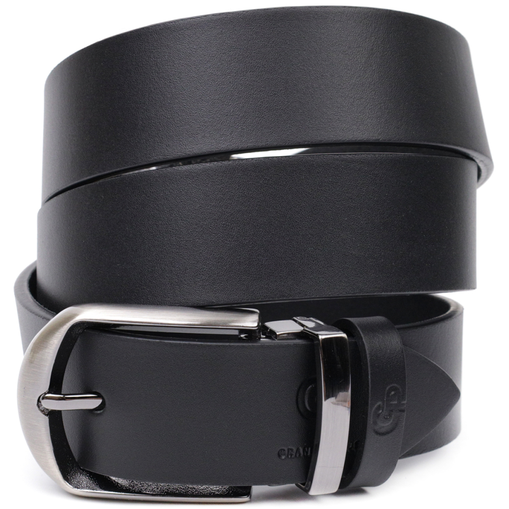 Ремінь Grande Pelle Брючний з натуральної шкіри Чорний (11681) - зображення 1