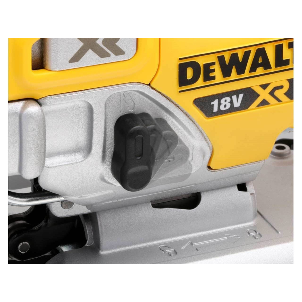 Електролобзик DeWALT 18В XR Li-lon, безщітковий, 2x5Ah, ЗП, кейс TSTAK (DCS334P2) - изображение 5