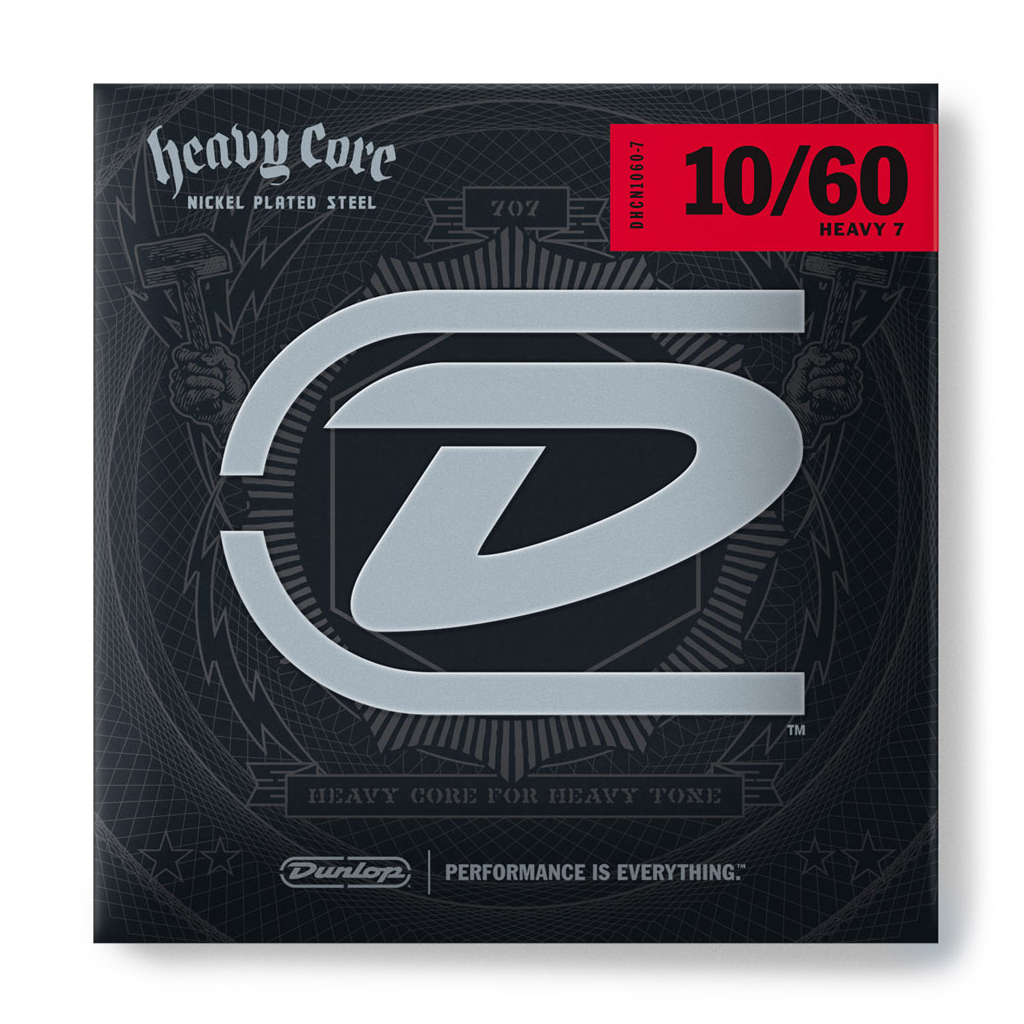 Струни для гітари Jim Dunlop Heavy Core Electric Guitar Strings 10-60 | 7-String (DHCN1060-7) - зображення 3
