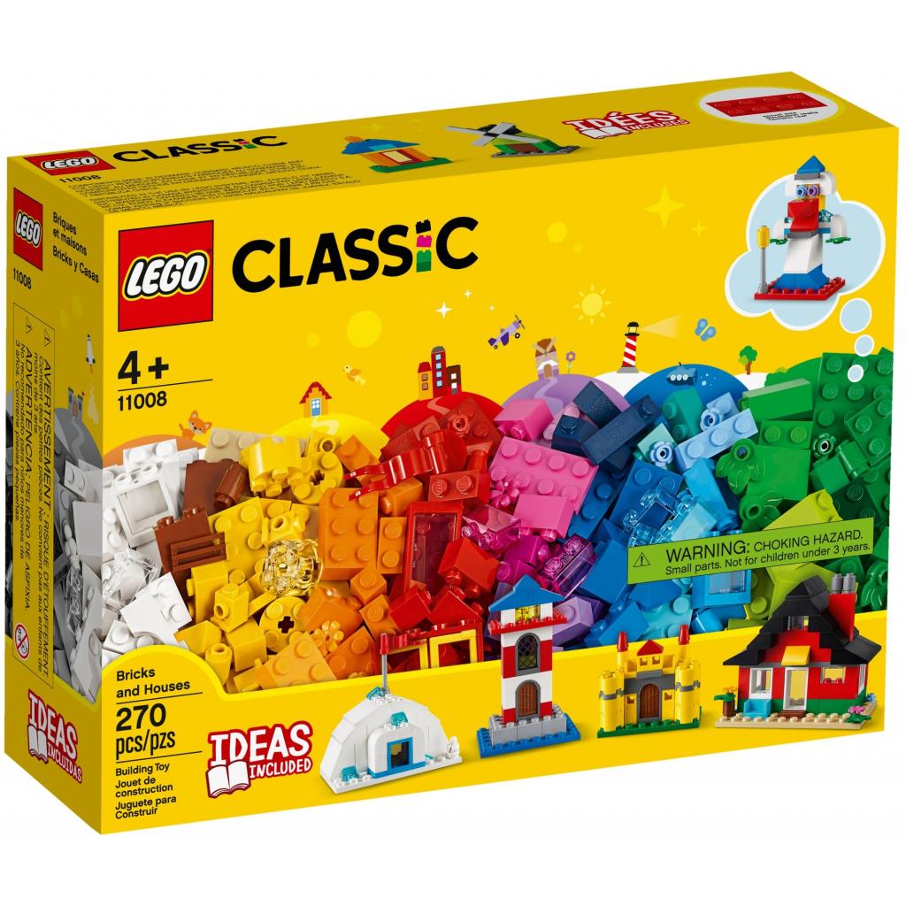 Конструктор LEGO Classic Кубики та будинки 270 деталей (11008) - зображення 1
