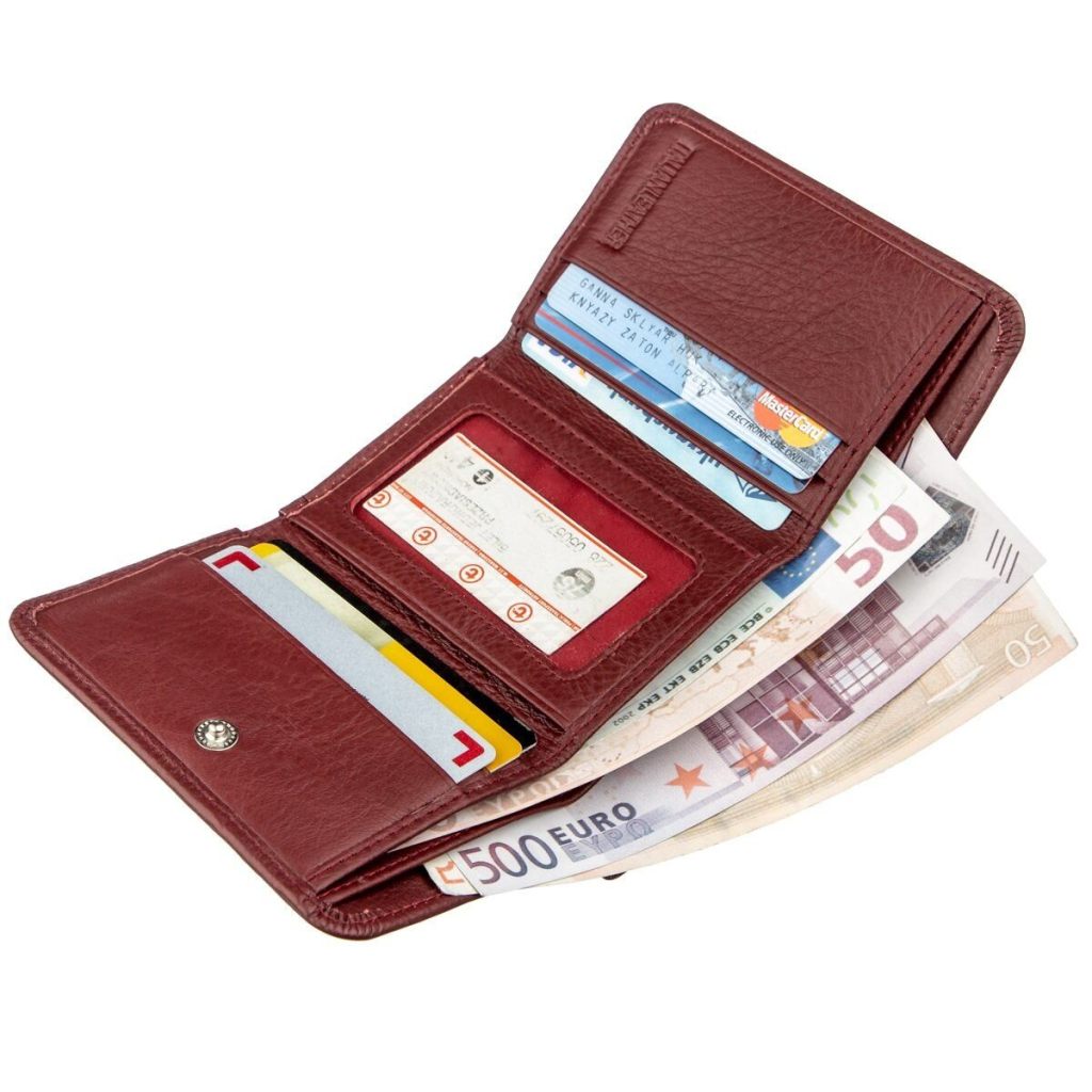 Гаманець ST Leather Темно-червоний (18885) - зображення 6