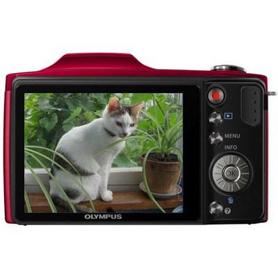 Цифровий фотоапарат Olympus SZ-14 red (V102080RE000) - зображення 2