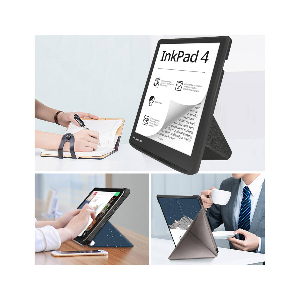 Чохол до електронної книги BeCover Ultra Slim Origami PocketBook 743G InkPad 4/InkPad Color 2/InkPad Color 3 (7.8") Good Night (713088) - зображення 3