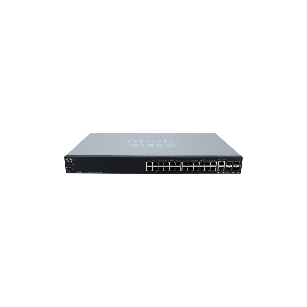Комутатор мережевий Cisco SF250-24P-K9-EU-RF - зображення 2