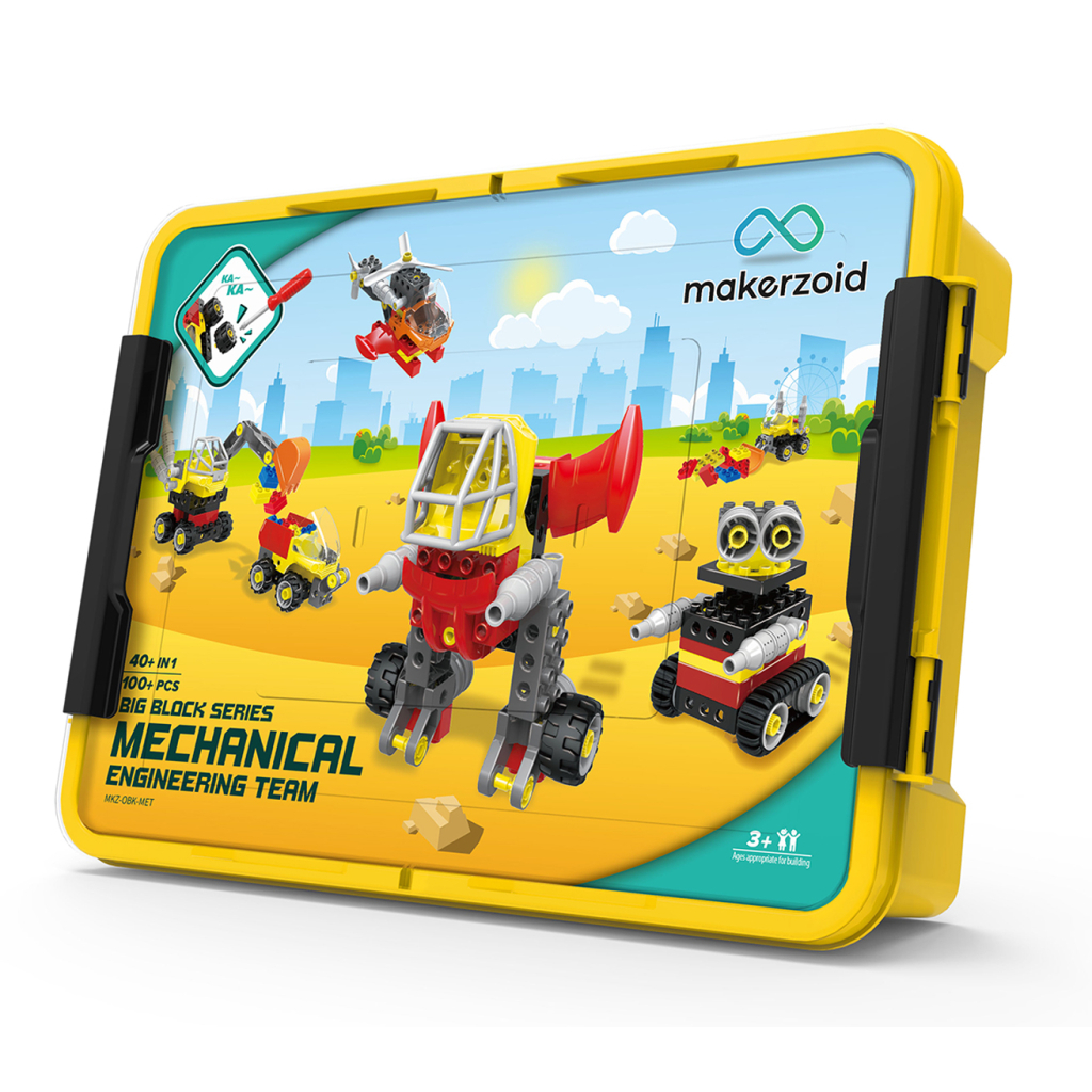Конструктор Makerzoid Big Building Blocks-Mechanical Engineering Team (MKZ-OBK-MET) - зображення 1