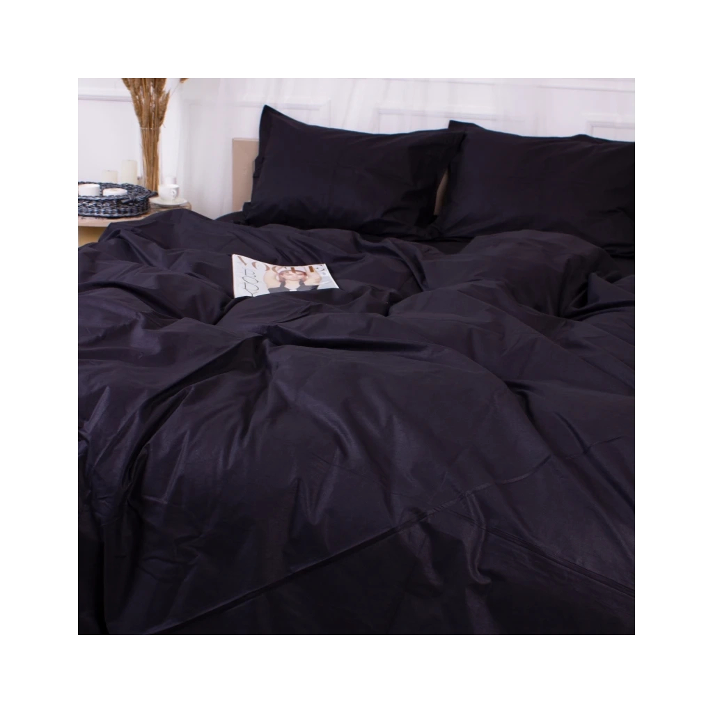 Постільна білизна MirSon Poplin Line 099 Black 110x140 (2200006277378) - изображение 3