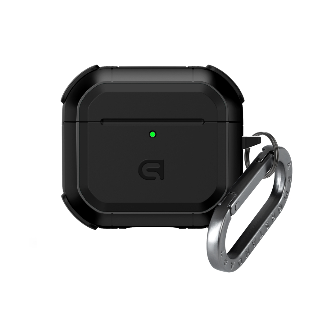 Чохол для навушників Armorstandart Panzer для Apple Airpods 4 Black (ARM82552) - зображення 1