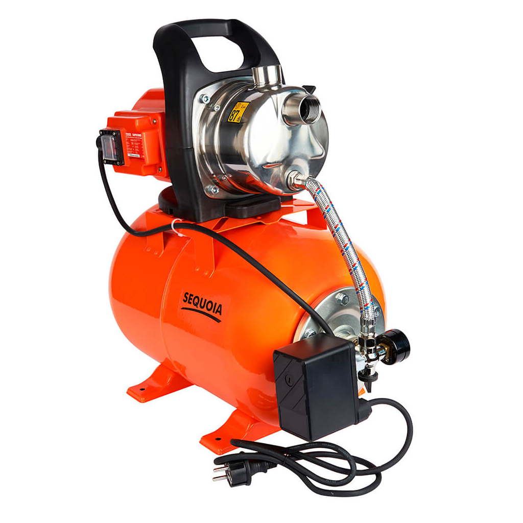 Насосна станція SEQUOIA 1.2 кВт, для чистої води, 3800 л/год, вага 11.3 кг (SAPS1200S) - зображення 3