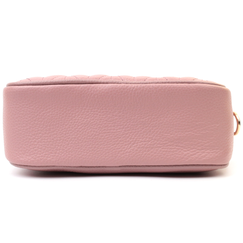 Сумка Vintage Стьобана жіноча з натуральної шкіри Рожева (22614) - зображення 6