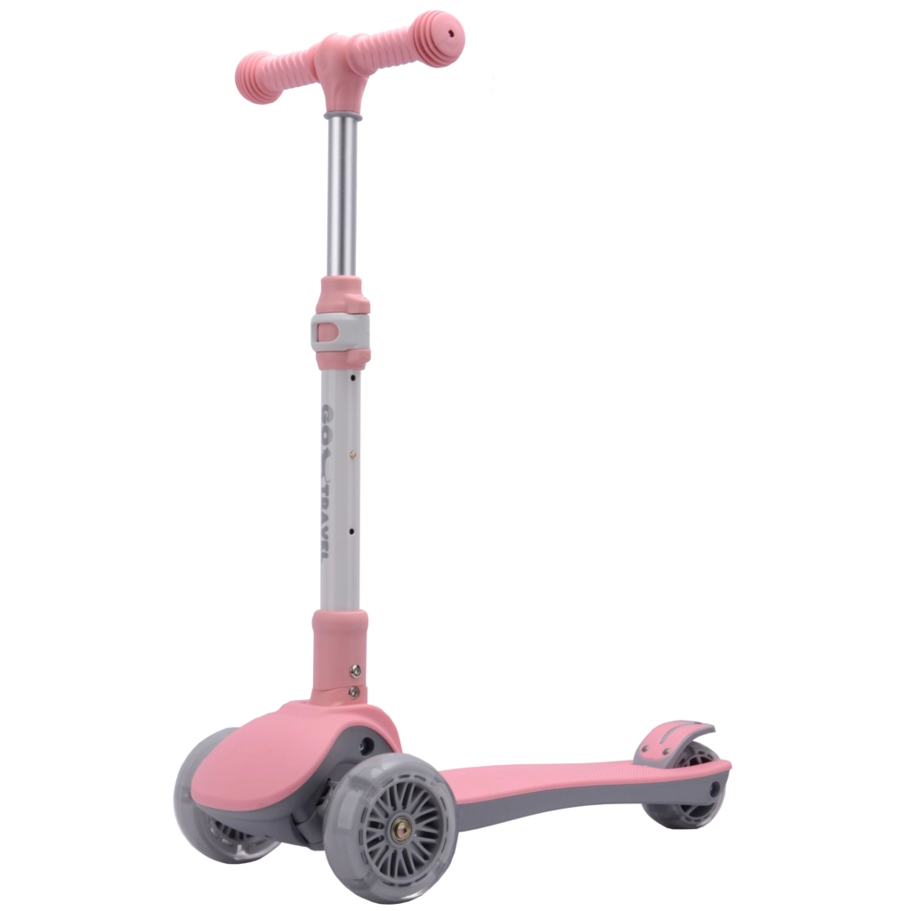 Самокат GO Travel складаний Рожевий (LS308PK) - зображення 1
