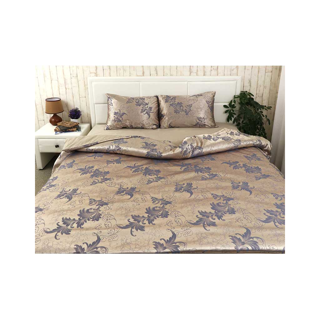 Постільна білизна Руно АЖ Оливкова сатин набивна двоспальна (655.137АЖ_Оливкова) - зображення 4