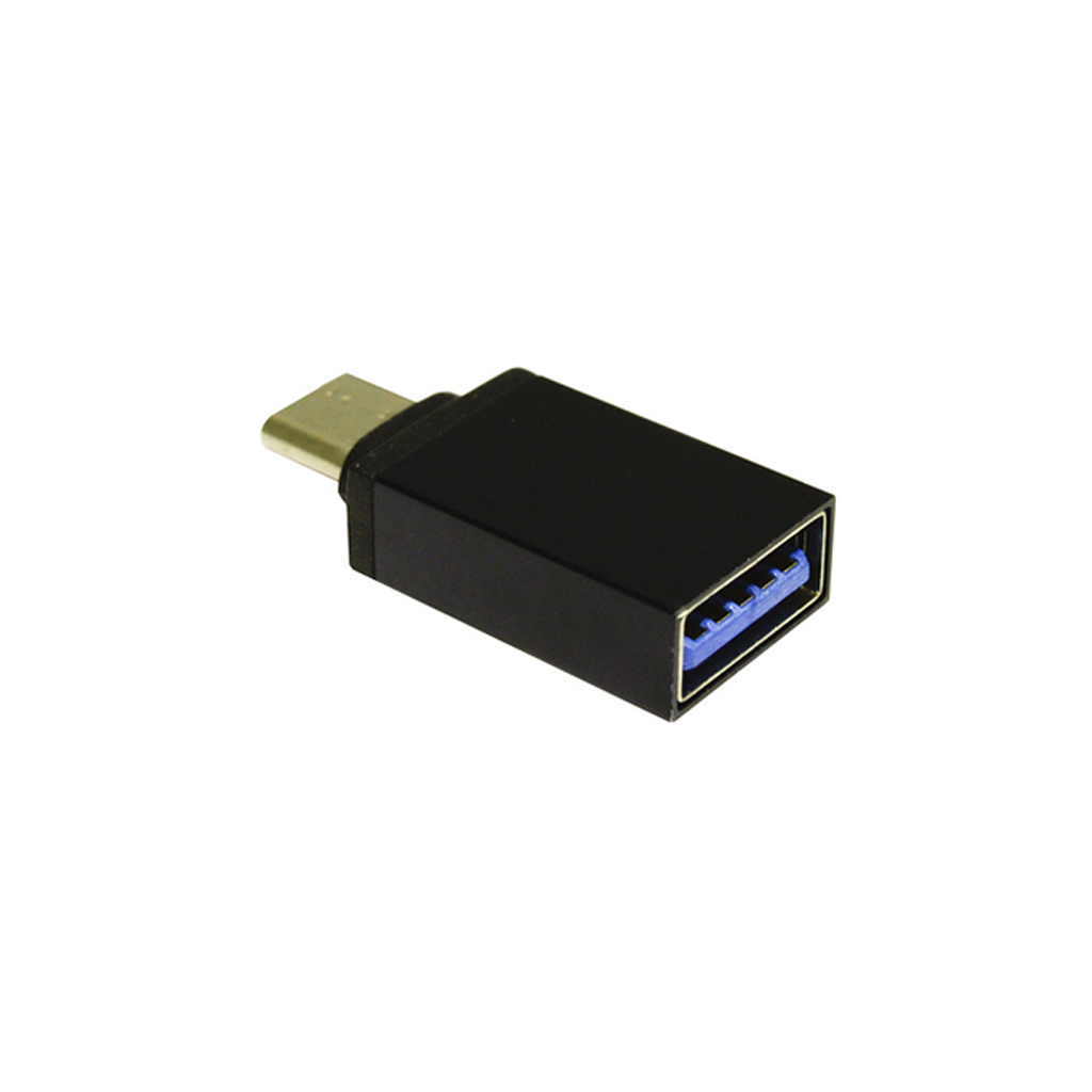 Перехідник Lapara USB Type-C male to USB 3.0 Female (LA-MaleTypeC-FemaleUSB3.0 black) - зображення 1
