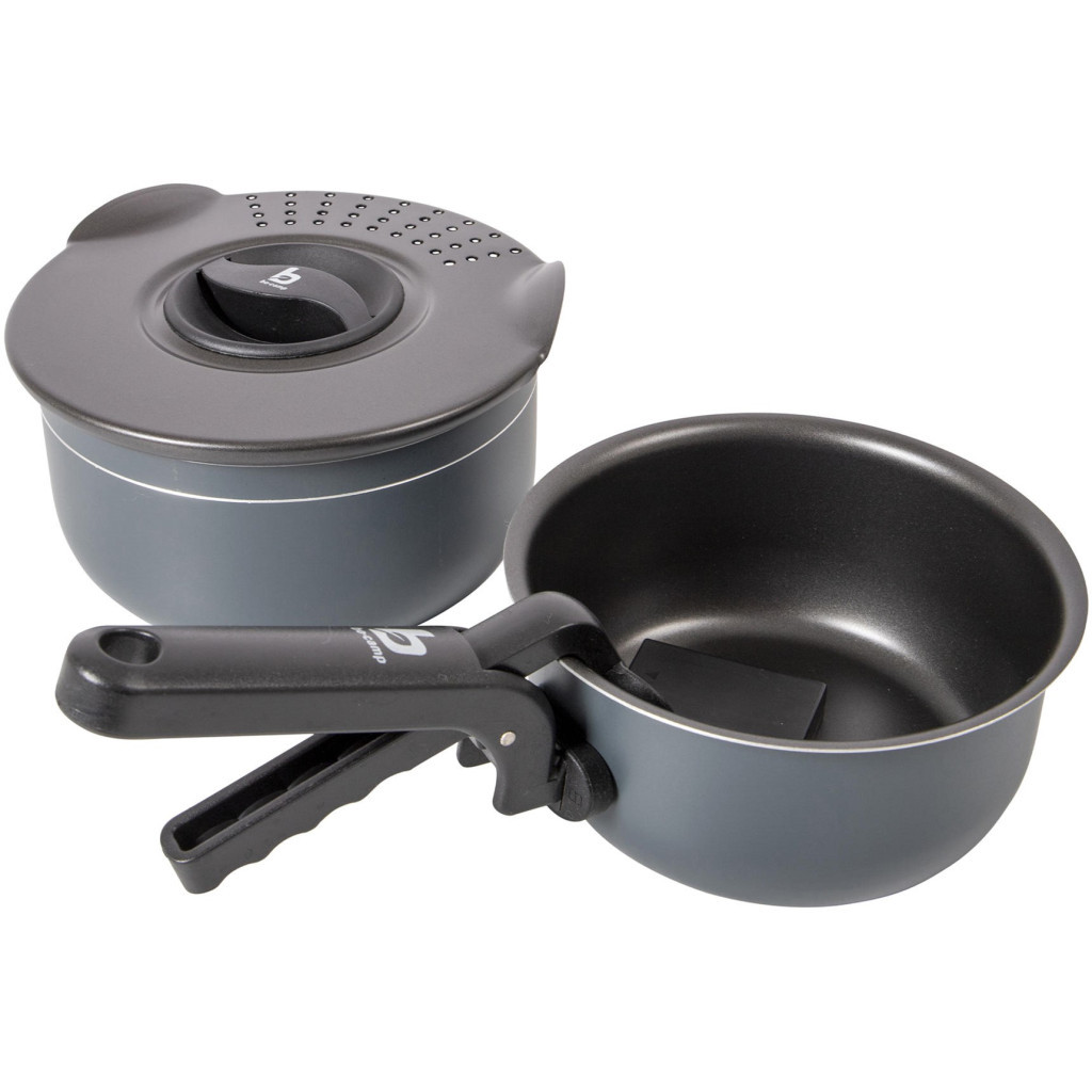 Набір туристичного посуду Bo-Camp Trekking Anthracite 5 предметів Сірий (2300351) - зображення 10
