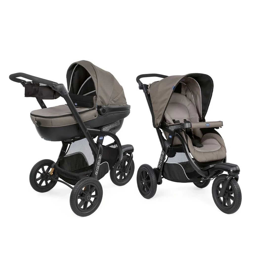 Коляска Chicco 2 в 1 Activ3Темно-бежева (2900990870813) (87087.34.01) - зображення 1