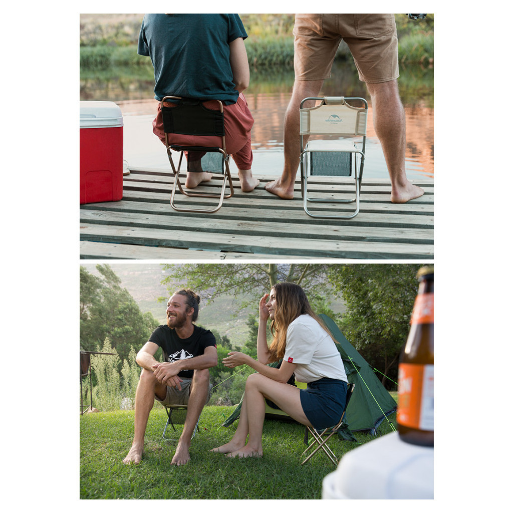 Стілець складаний Naturehike MZ01 NH18M001-Z хакі (6927595733813) - зображення 4