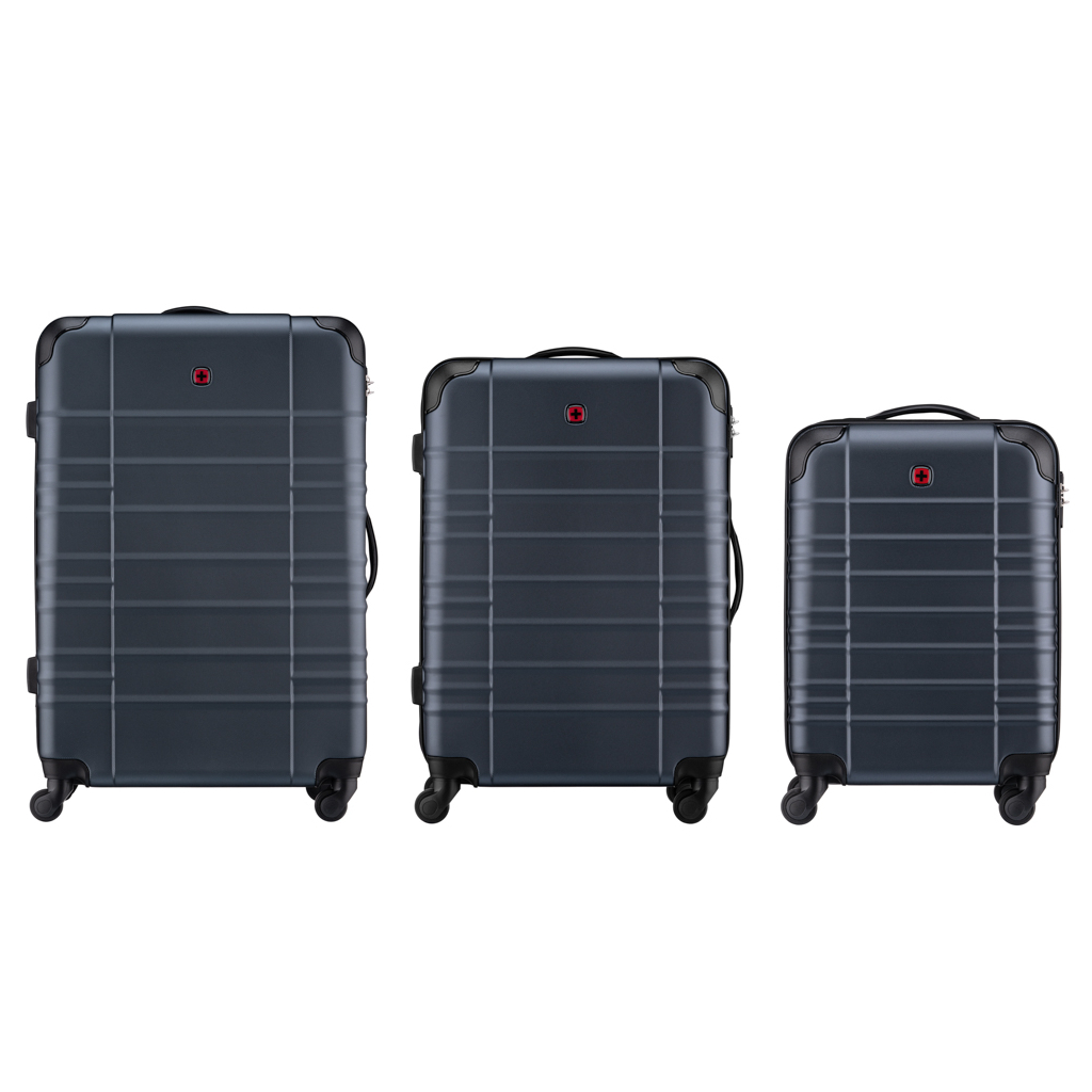 Набір валіз Wenger Amplar 3 в 1 (S,M,L) пластик, 4 колеса, синій (653150) - зображення 3