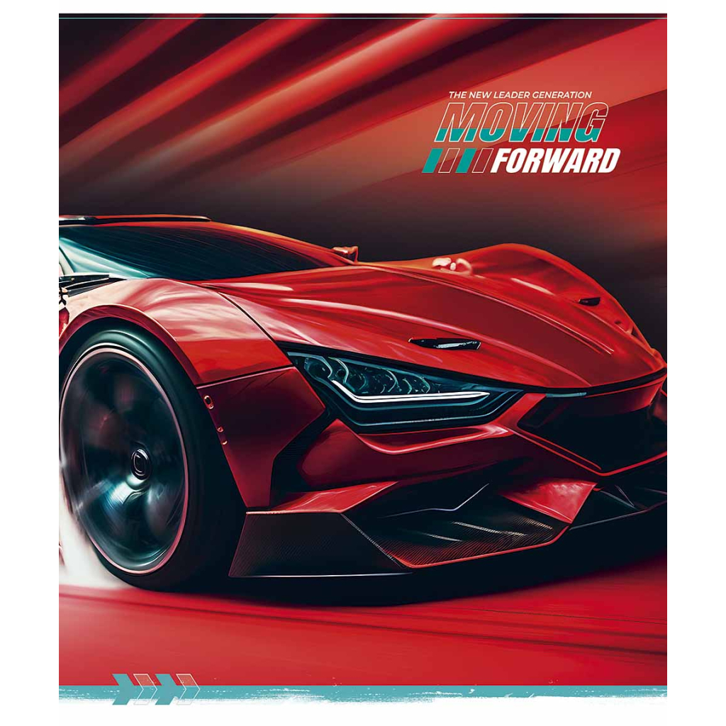 Зошит Школярик Moving forward 60 аркушів лінія (060-3370L) - зображення 3