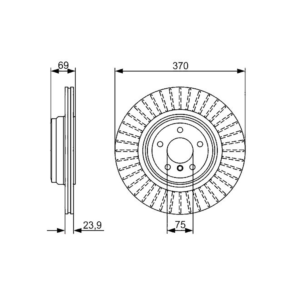 Гальмівний диск Bosch 0 986 479 730 - зображення 3
