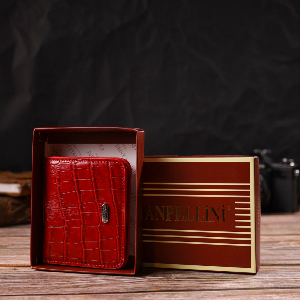 Гаманець Canpellini З натуральної шкіри Червоний (21795) - зображення 10