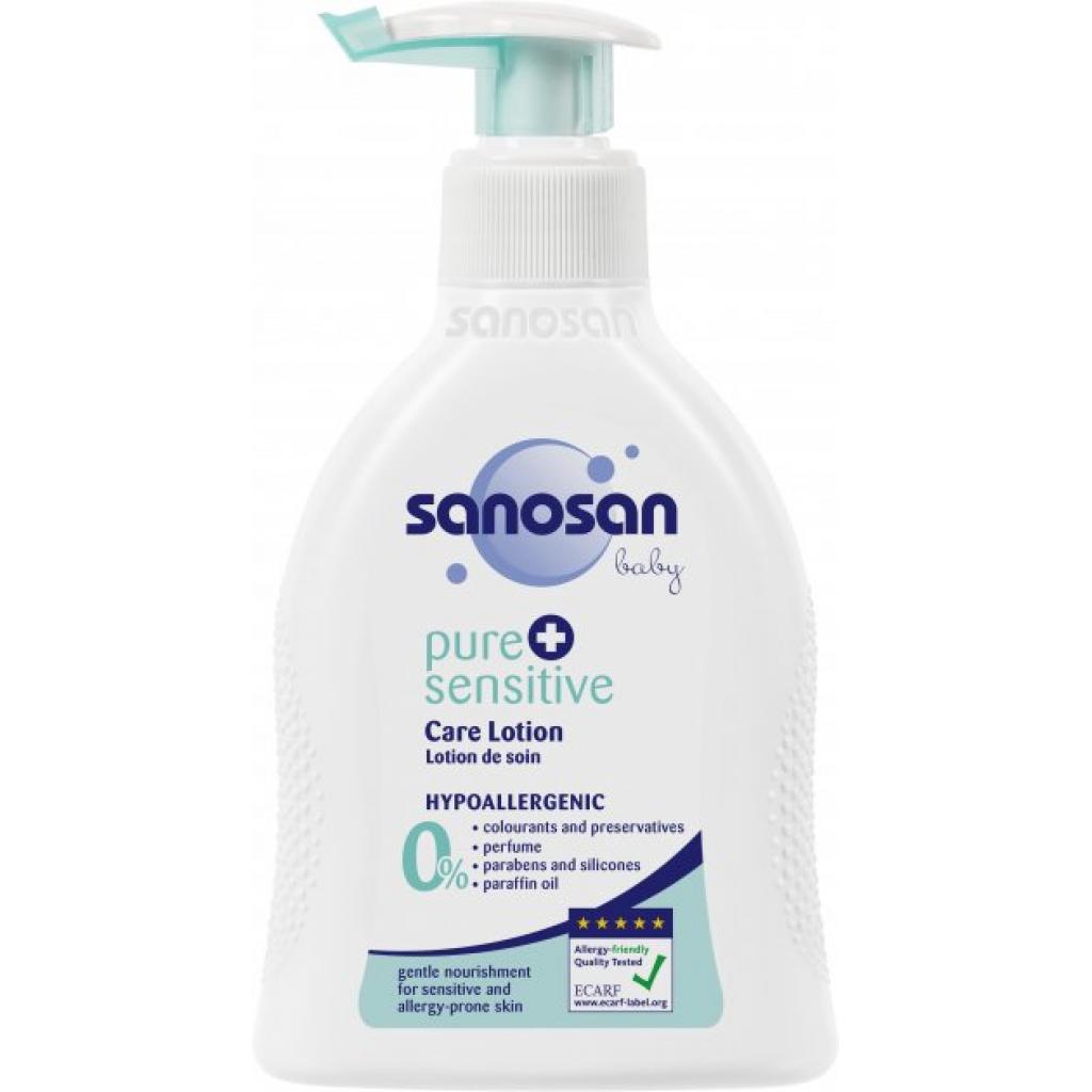 Лосьйон для дітей Sanosan Pure & sensitive Care Lotion для чутливої шкіри 200 мл (4003583197293) - зображення 1