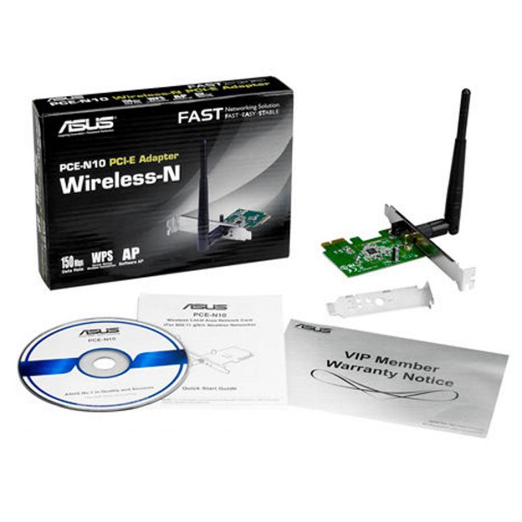 Мережева карта Wi-Fi ASUS PCE-N10 - зображення 3