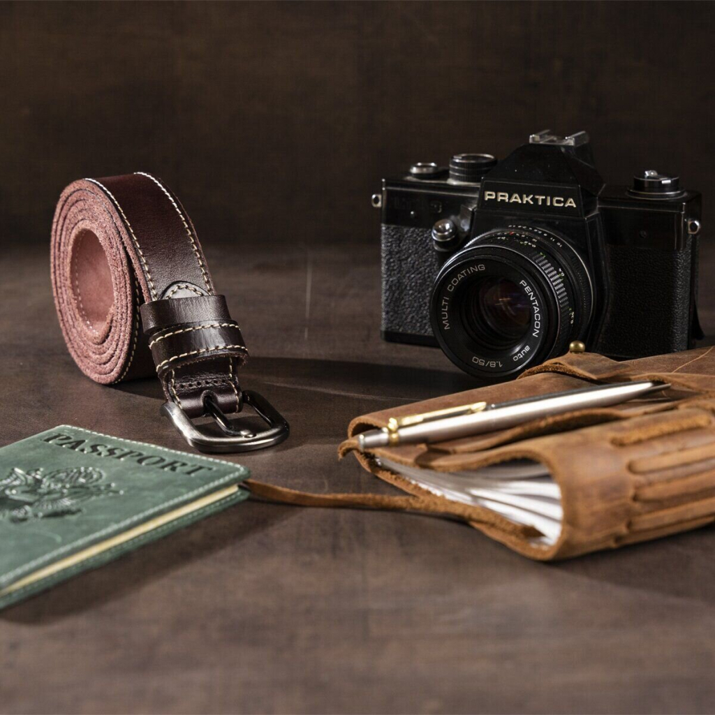 Ремінь Vintage Унісекс Темно-коричневий (20125) - зображення 8