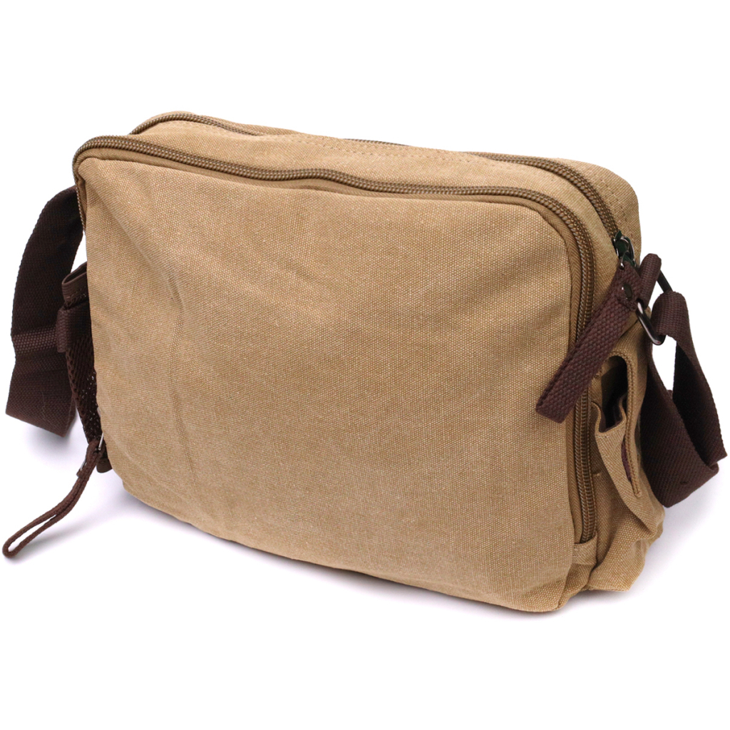 Сумка Vintage Чоловіча месенджер з текстилю Пісочна (22206) - зображення 2