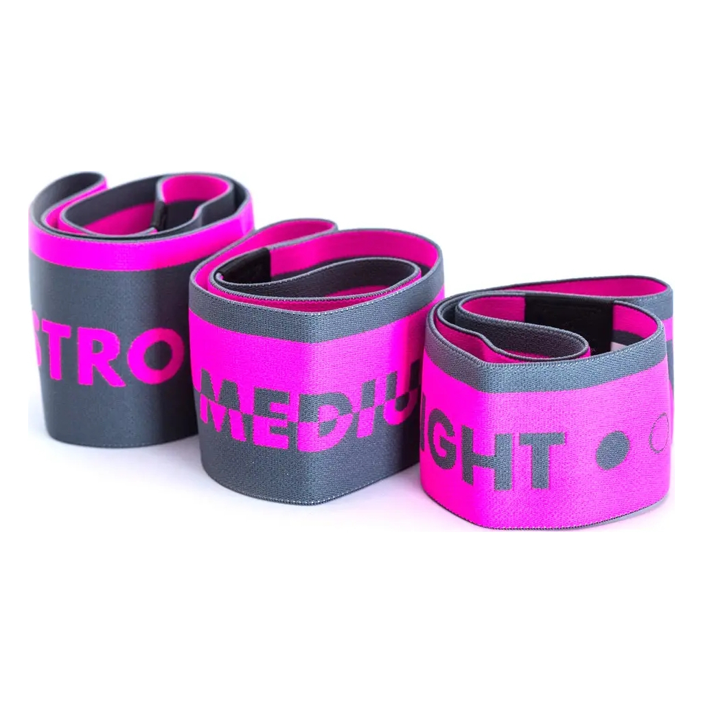 Еспандер MadMax MFA-305 Hiploop Grey/Pink набір 3 шт (MFA-305-3set) - зображення 1