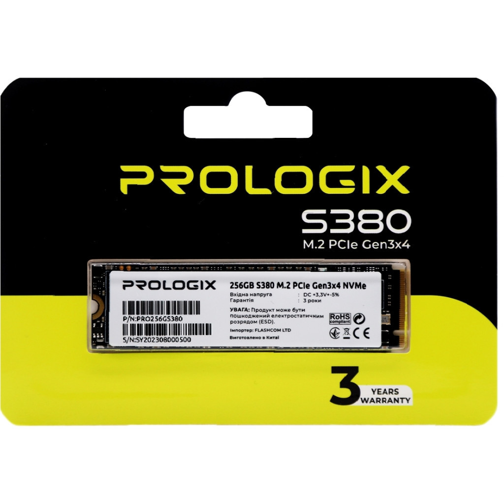 Накопичувач SSD M.2 2280 256GB Prologix (PRO256GS380) - зображення 4