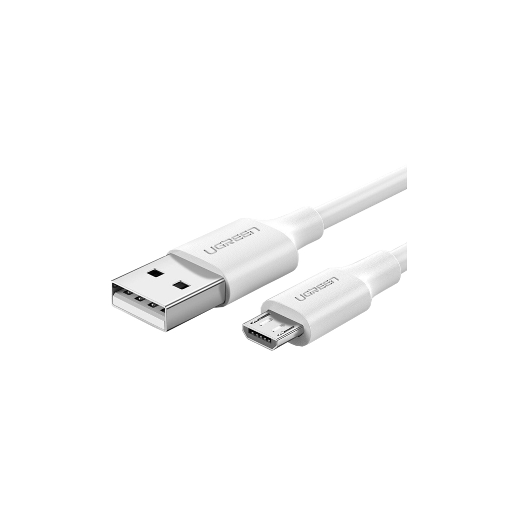 Дата кабель USB 2.0 AM to Micro 5P 1.5m US289 (White) Ugreen (60142) - зображення 1