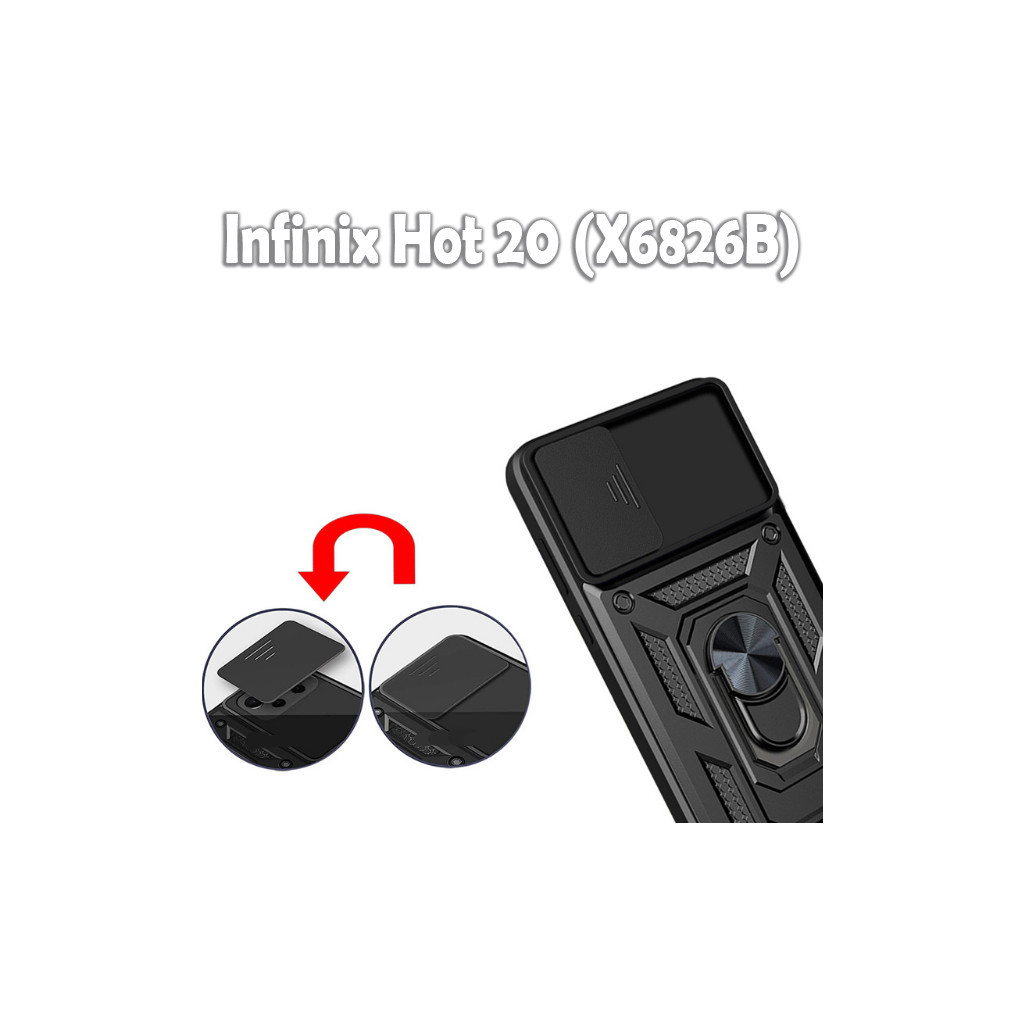 Чохол до мобільного телефона BeCover Military Infinix Hot 20 (X6826B) Black (709089) - зображення 5