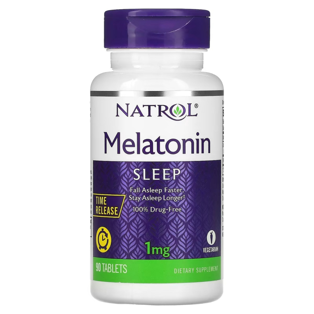 Амінокислота Natrol Мелатонін із уповільненим вивільненням, 1 мг, Melatonin, Time R (WHS-30500) - зображення 1