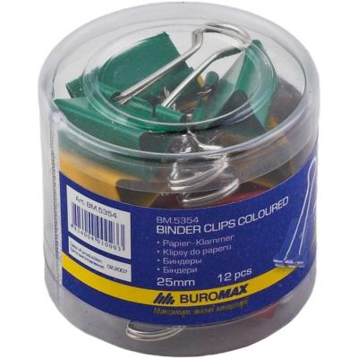 Біндер металевий Buromax 25мм, 12шт, color (BM.5354) - изображение 2