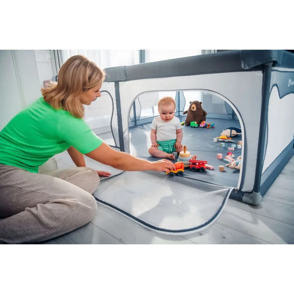 Дитячий манеж Lionelo Willow XL Grey Concrete (LO-WILLOW XL GREY CONCRETE) - зображення 9