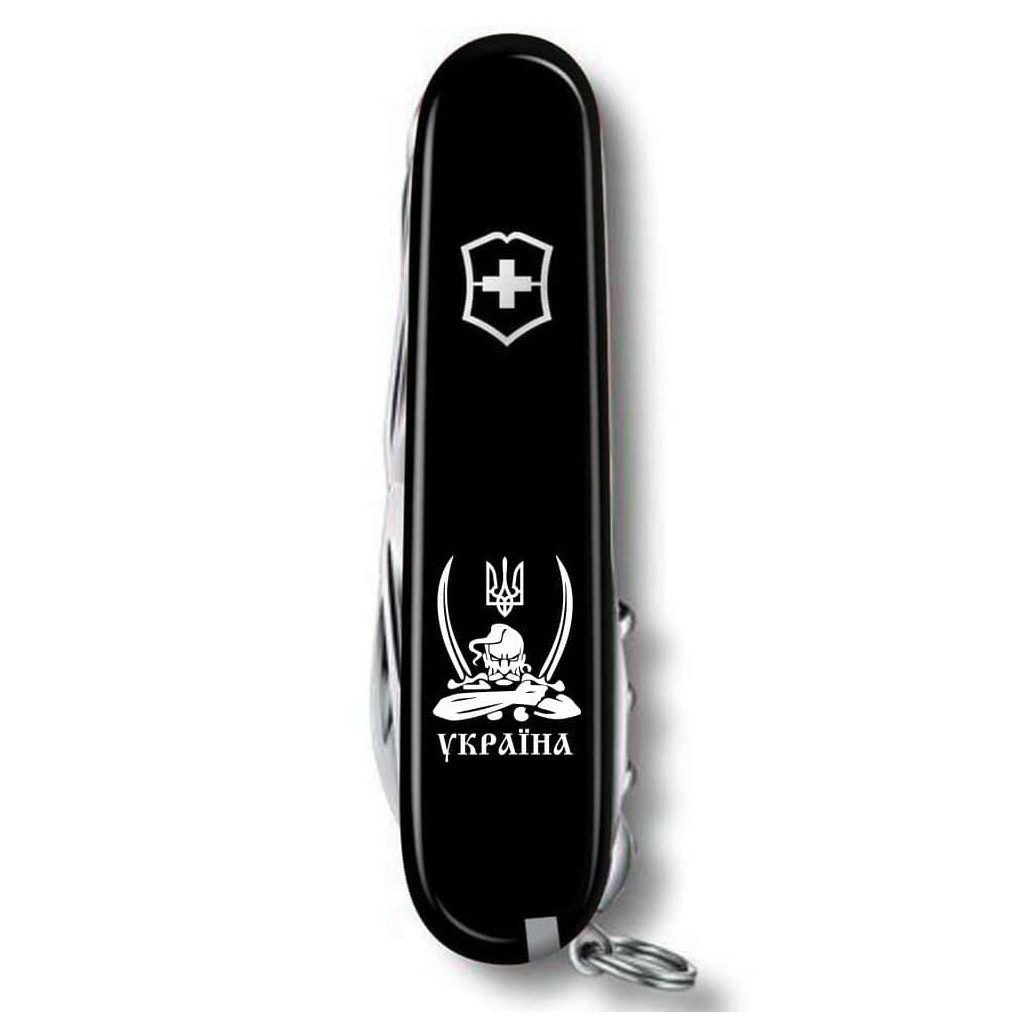 Ніж Victorinox Climber Ukraine Козак з шаблями (1.3703.3_T1110u) - изображение 4