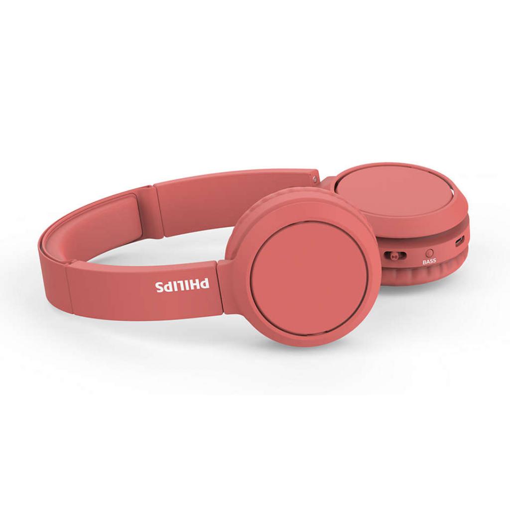 Навушники Philips TAH4205RD Wireless Mic Red (TAH4205RD/00) - изображение 4