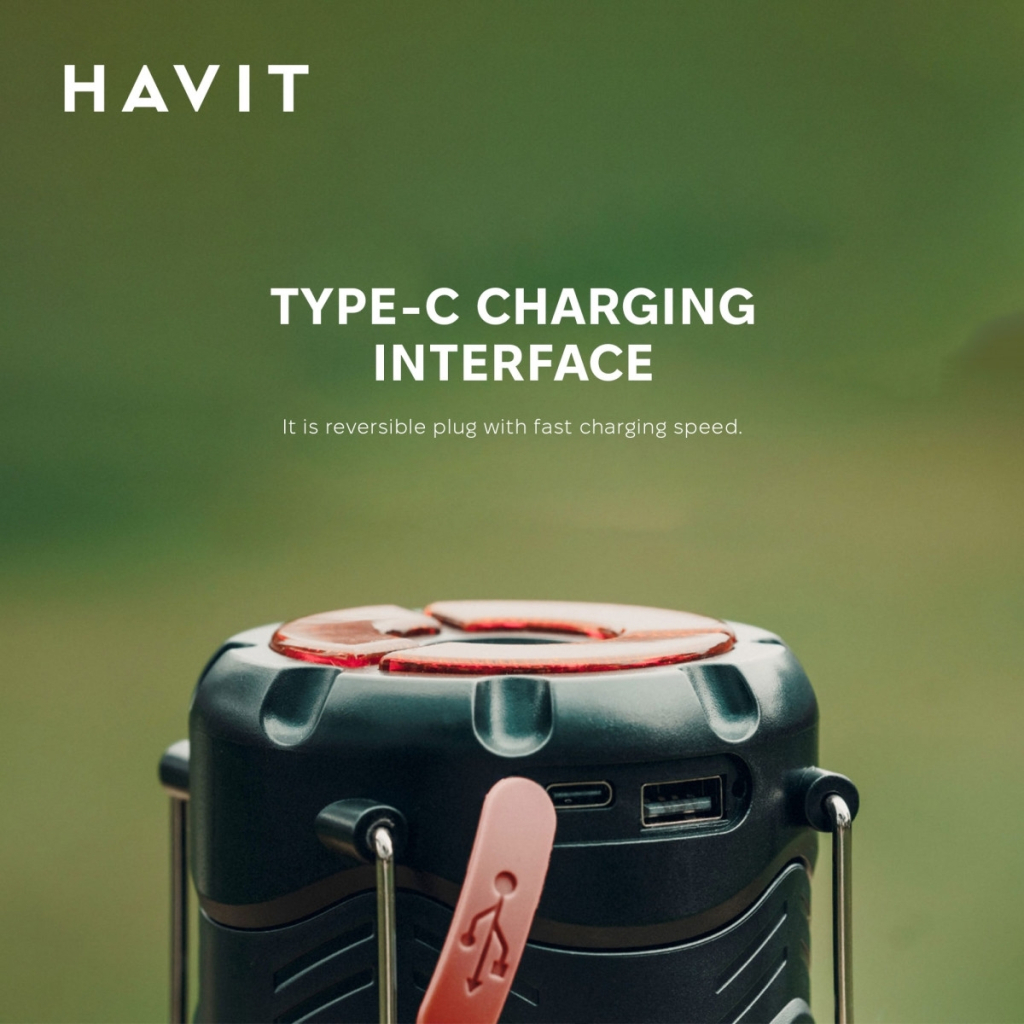 Ліхтар Havit Багатофункціональний для кемпінгу  3W 300Lm (HV-S006) - зображення 7