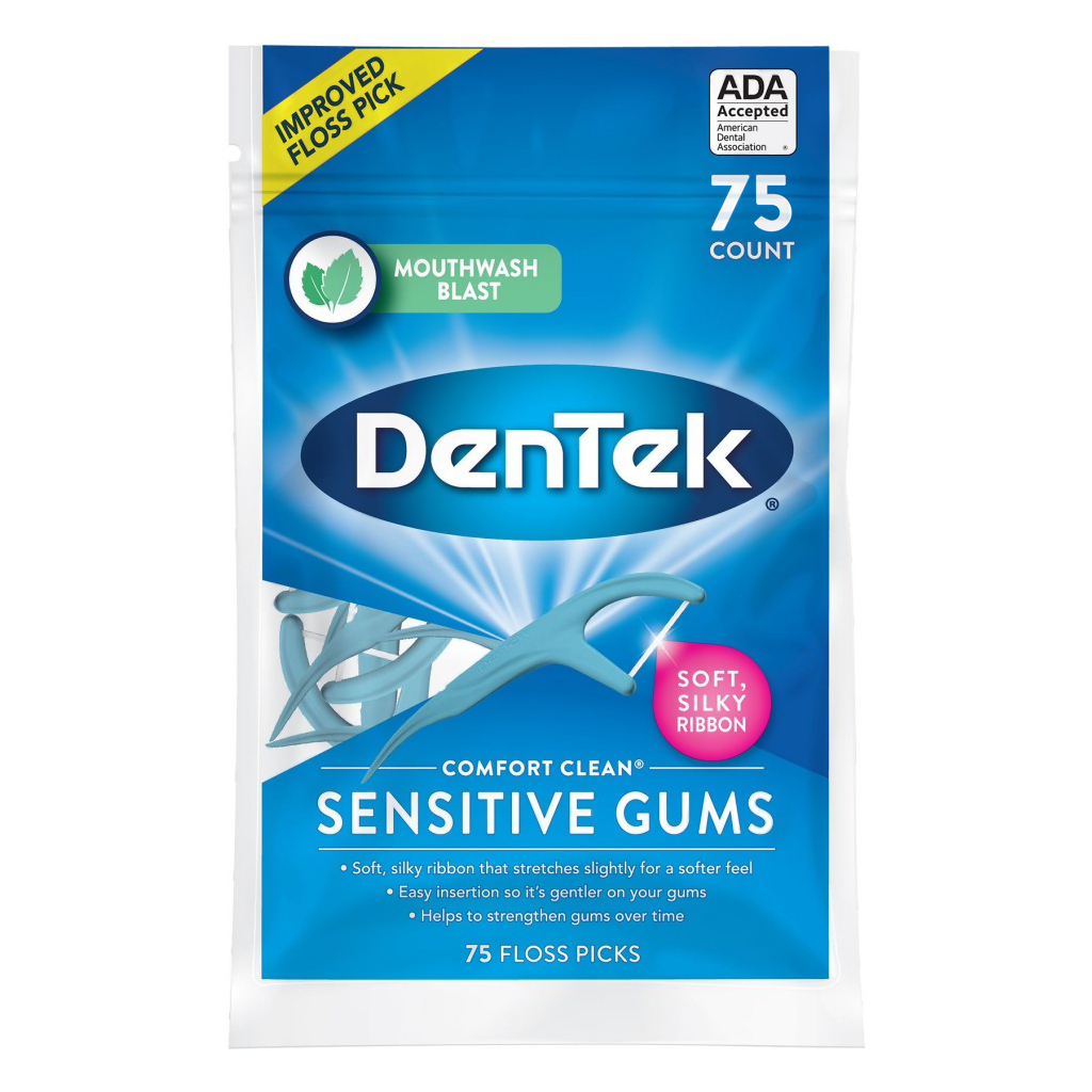 Флос-зубочистки DenTek Комфортне очищення 75 шт. (047701002711) - зображення 1