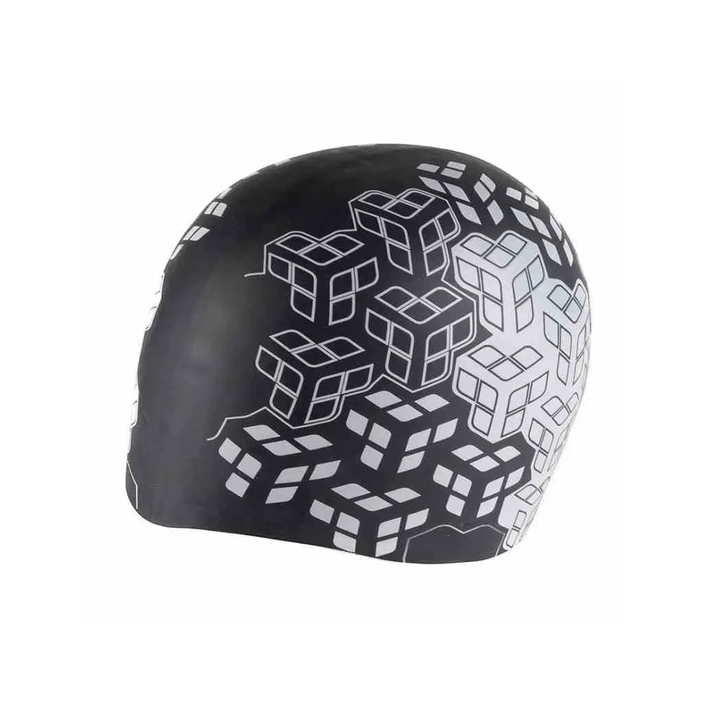Шапка для плавання Arena Reversible Cap 003786-109 чорний, білий Уні OSFM (3468337190332) - зображення 1
