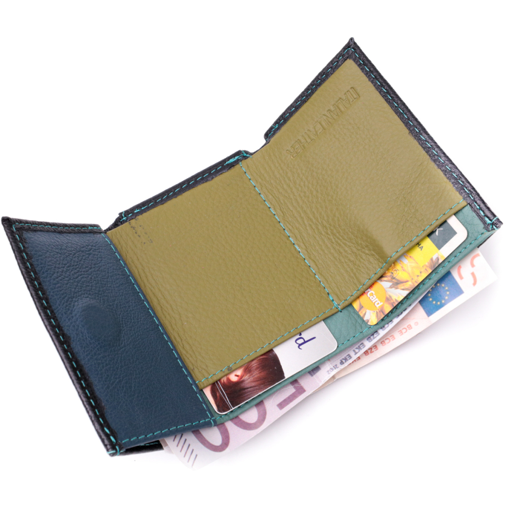 Гаманець ST Leather З натуральної шкіри Чорний (19504) - зображення 6