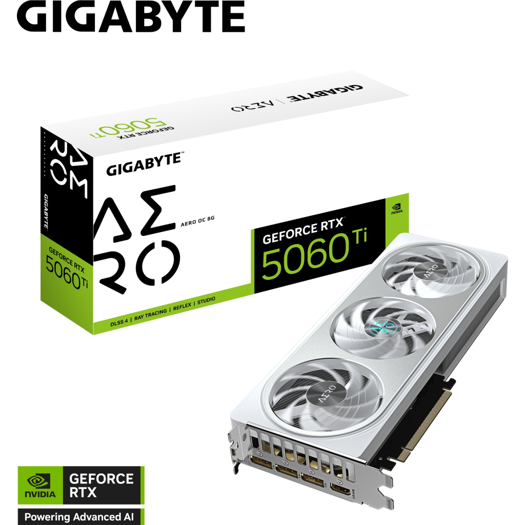 Відеокарта GIGABYTE GeForce RTX5060Ti 8Gb AERO OC (GV-N506TAERO OC-8GD) - зображення 11