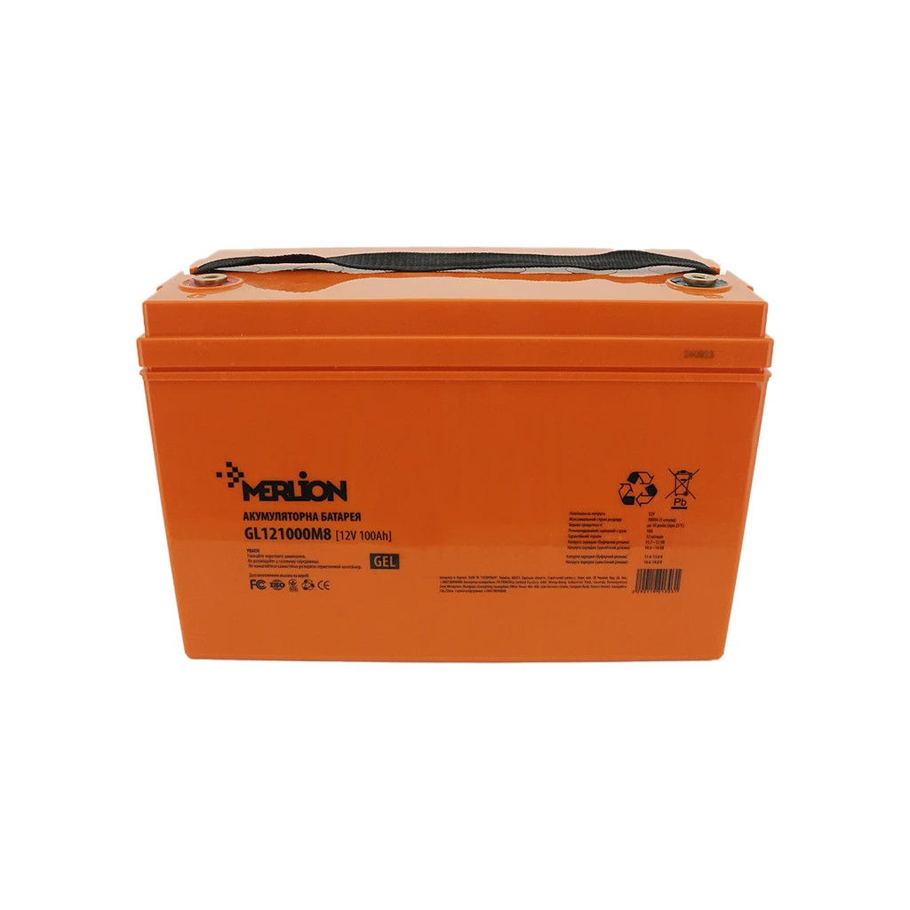 Батарея до ДБЖ Merlion 12V-100 Ah GEL (GL121000M8 GEL) - зображення 2